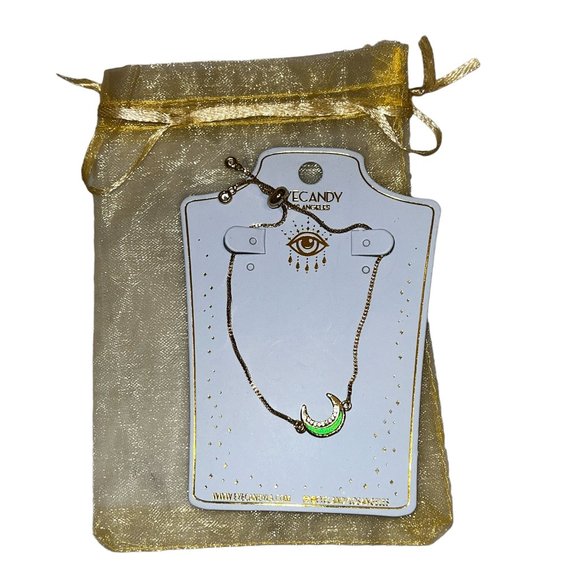 New Eye Candy Los Angeles Delicate CZ Crescent Moon Adjustable Tie Brace… - Picture 1 of 4